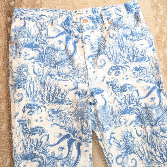 Wrangler Wanderer FLARE JEAN IN SAILING SEVEN SEAS IN Nautical 32 x 30 Plus - Picture 6 of 9